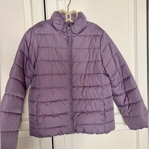 The Children's Place Purple Puffer Jacket for Kids Size 7/8